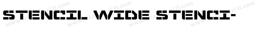 Stencil Wide Stenci字体转换